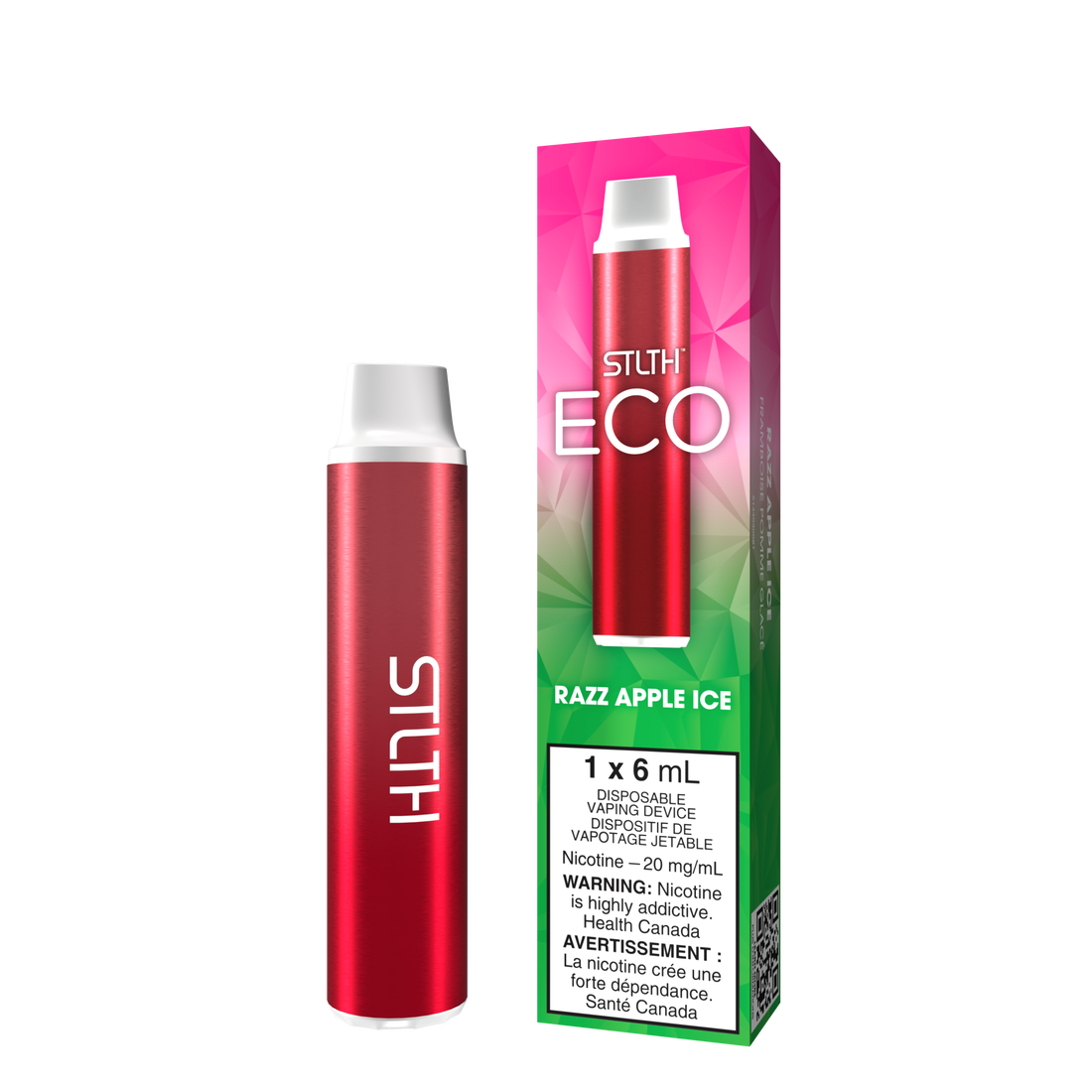 Stlth Eco Razz Apple Ice 20mg/ml disposable (Provincial)