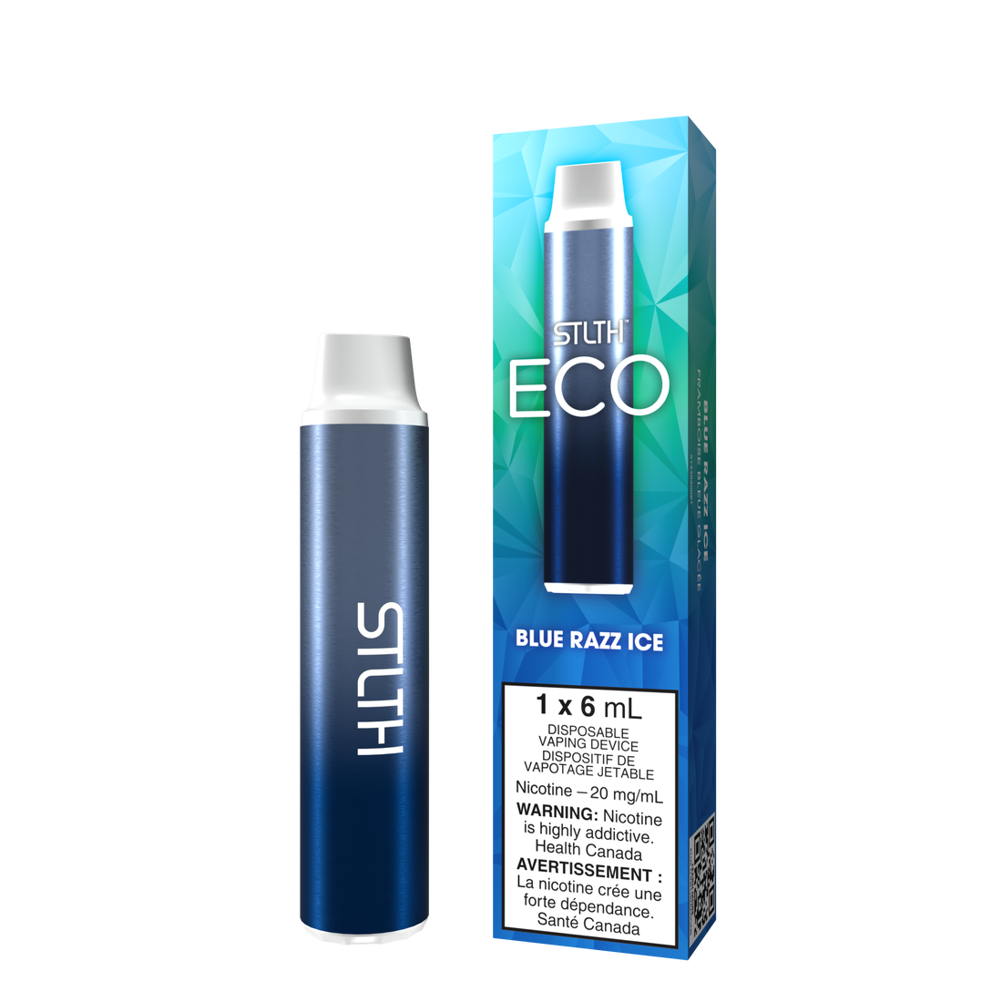 Stlth Eco Blue Razz Ice 20mg/ml disposable (Provincial)