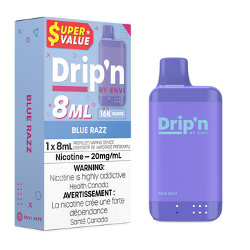 Drip’n 16k Blue Razz 20mg/mL Disposable (Provincial)