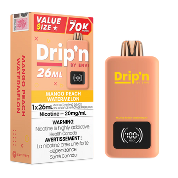 Drip’n 70k Mango Peach Watermelon 20mg/ml disposable (Provincial)