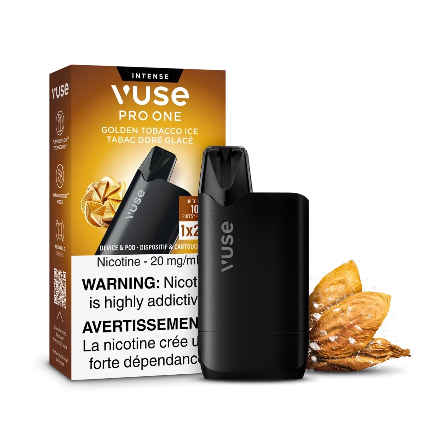 Vuse Pro One Device & Pod 1K Golden Tobacco Ice 20mg/ml (Provincial)