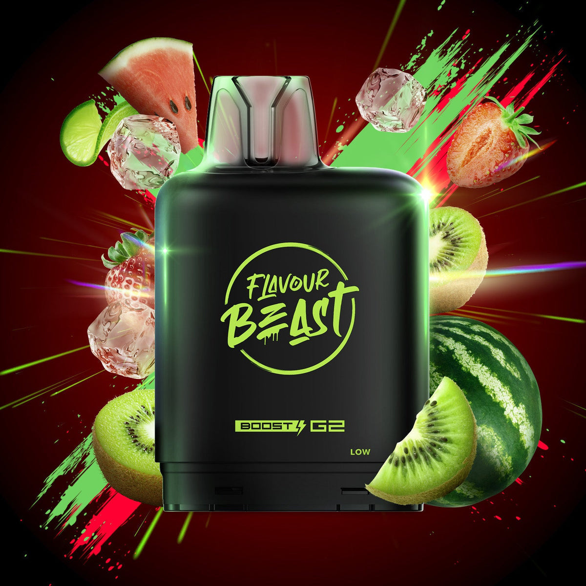 Flavour Beast Ultra G2  Watermelon Strawberry Kiwi Iced Level X pod 20mg (Provincial)