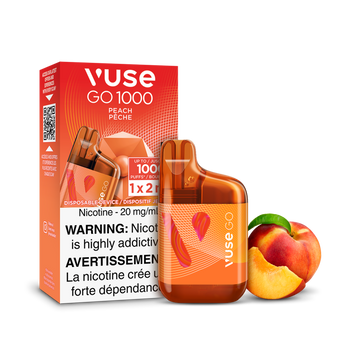 Vuse Go 1000 Peach 20mg/mL Disposable (Provincial)