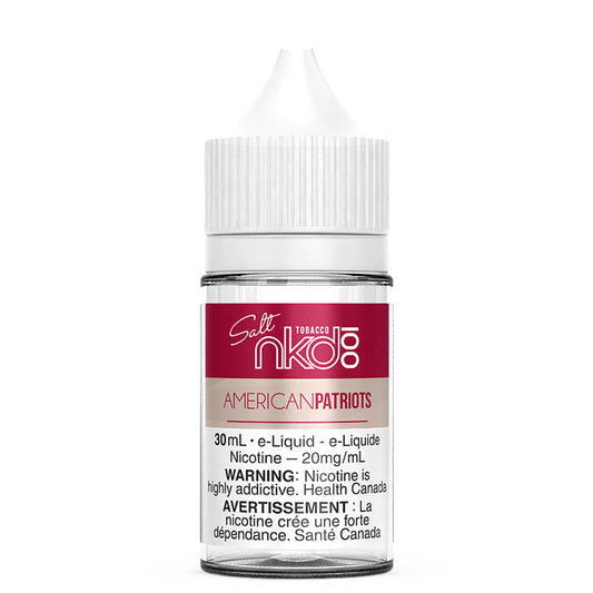 E-liquide Naked 100 Patriotes Américains 0,1 mg/30 ml