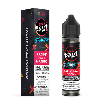 Flavour beast E liquid Ragin Razz Mango Ice 20mg/60ml (Provincial)
