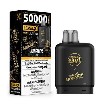 Flavour Beast X Twelve Monkey Ultra G2 Mangabeys Iced Level X pod 20mg (Provincial)