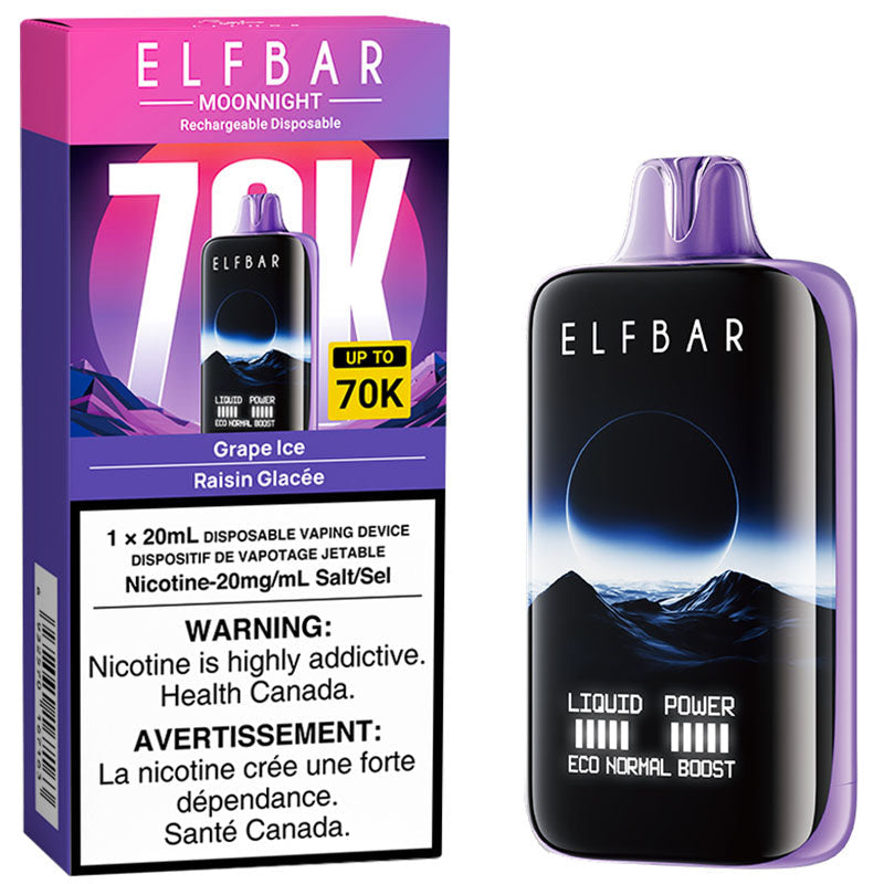 Elfbar Moonnight 70k Grape Ice 20mg/ml disposable (Provincial)