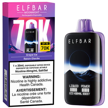 Elfbar Moonnight 70k Grape Ice 20mg/ml disposable (Provincial)