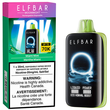 Elfbar Moonnight 70k Miami Mint 20mg/ml disposable (Provincial)