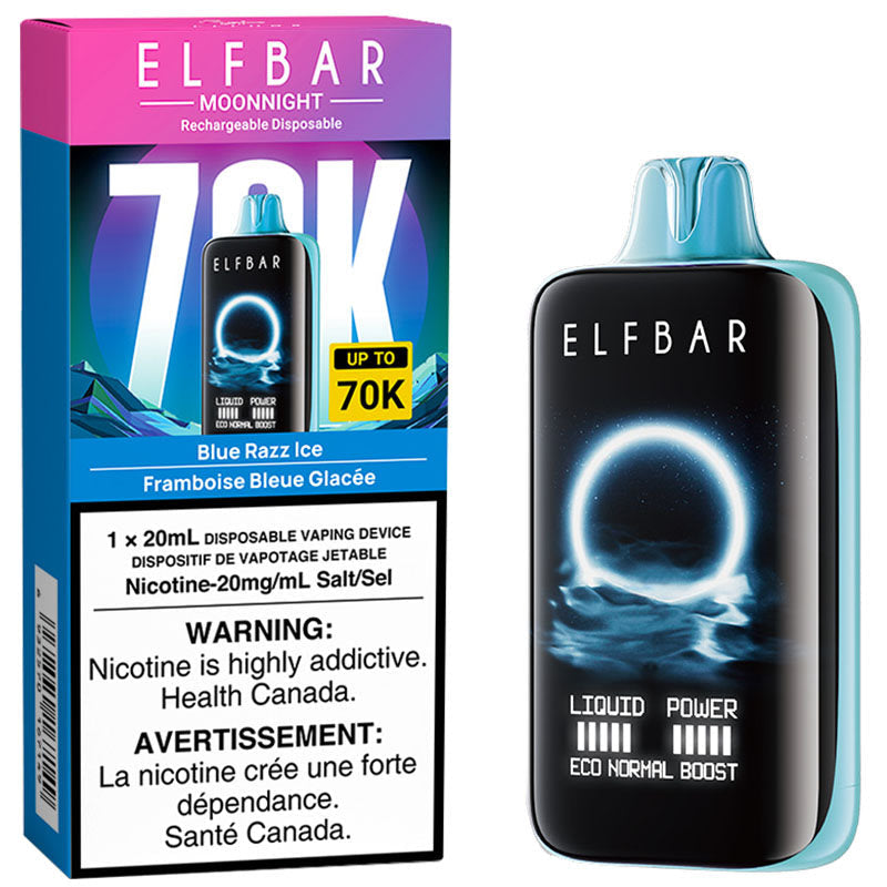 Elfbar Moonnight 70k Blue Razz Ice 20mg/ml disposable (Provincial)
