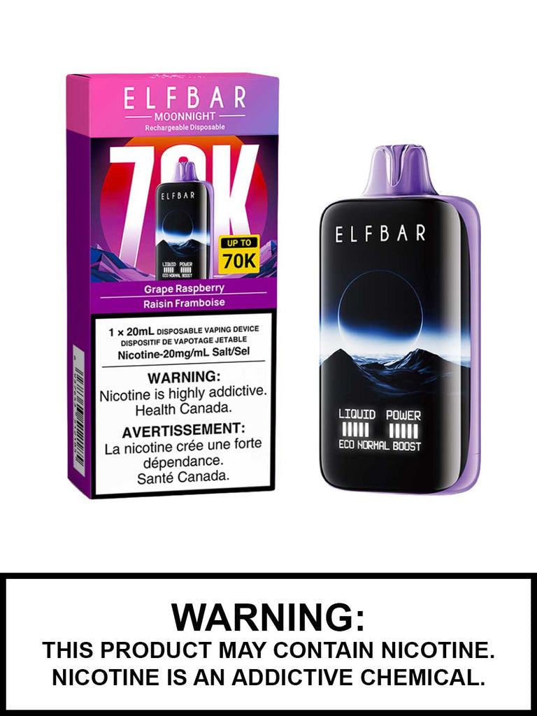 Elfbar Moonnight 70k Grape Raspberry 20mg/ml disposable (Provincial)