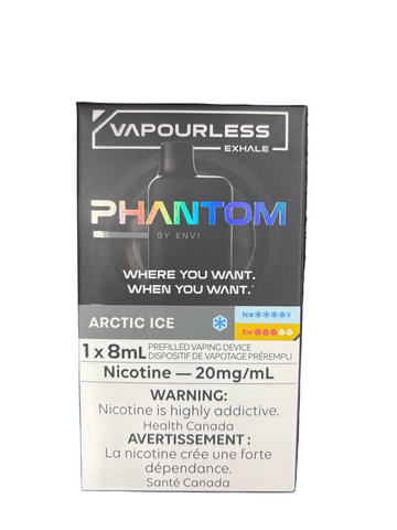 Phantom Vapourless by Envi 14k Arctic Ice Ice 20mg/mL Disposable (Provincial)
