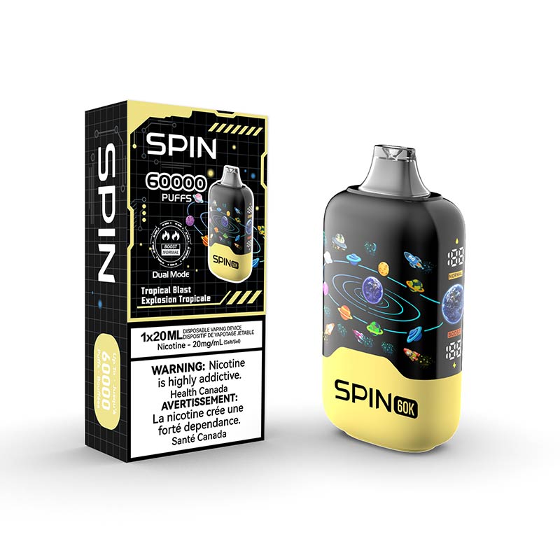 Spin Tropical blast 60k puffs 20mg/ml disposable vape (Provincial)