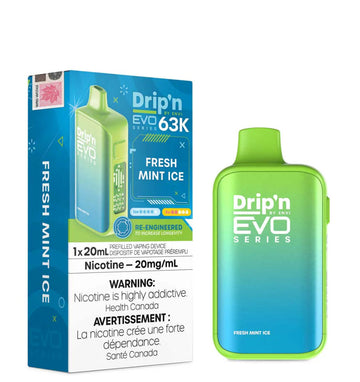 Drip’n EVO 63K Fresh Mint Ice 20mg/ml Disposable (Provincial)