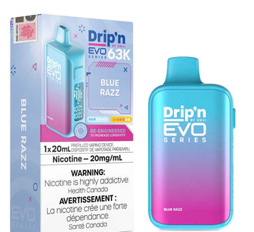 Drip’n EVO 63K Blue Razz 20mg/ml Disposable (Provincial)