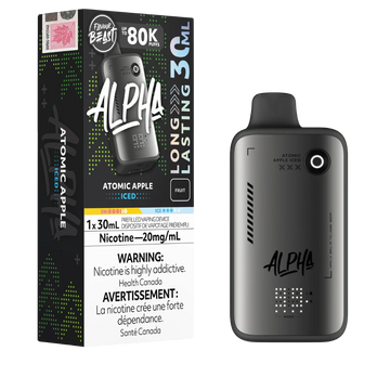 Flavour Beast Alpha Atomic Apple Iced 80k 20mg/ml disposable (Provincial)