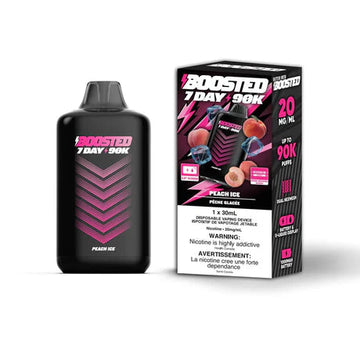 Boosted 7day 90k Peach Ice 20mg/mL disposable (Provincial)