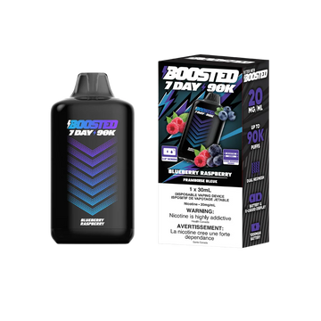 Boosted 7day 90k Blueberry Raspberry 20mg/mL disposable (Provincial)
