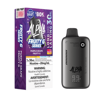 Flavour beast Alpha Fruity G Purple Grape 80k 20mg/ml disposable (Provincial)