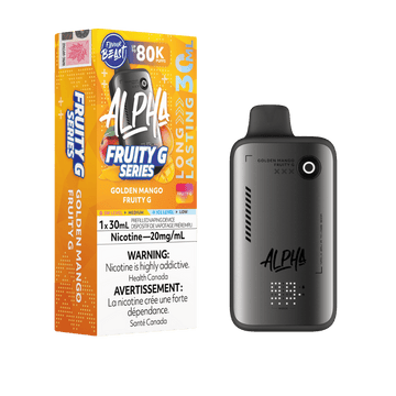 Flavour beast Alpha Fruity G Golden Mango 80k 20mg/ml disposable (Provincial)