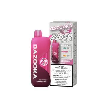 Bazooka 90K Disposable Watermelon Strawberry Twist (Provincial)