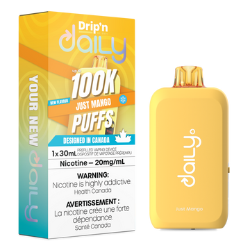 Drip’n Daily 100K Just Mango 20mg/mL Disposable (Provincial)