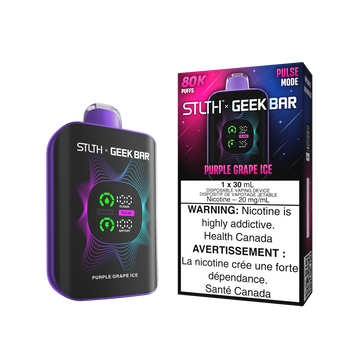 Stlth X Geek Bar 80k Purple Grape Ice 20mg/30mL disposable (Provincial)
