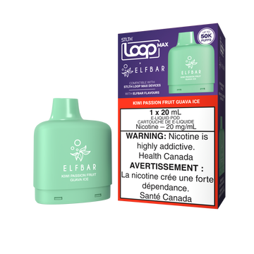 Stlth loop Max pod x Elfbar 50k kiwi Passionfruit Guava Ice 20mg/ml (Provincial)