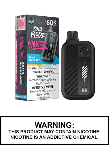 Flavour Beast Mode Max3 Bomb Blue Razz 60k 20mg/ml disposable (Provincial)