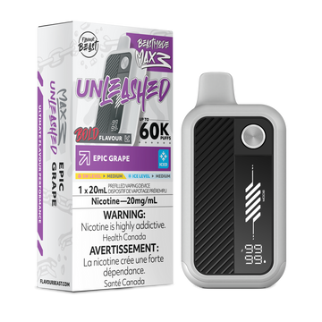 Flavour Beast Mode Max3 Unleashed Epic Grape Iced 60k 20mg/ml disposable (Provincial)