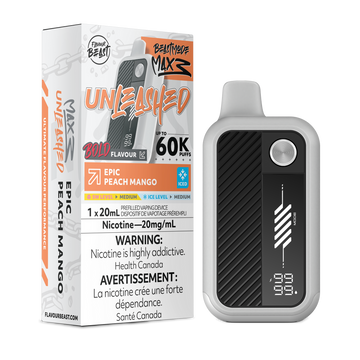 Flavour Beast Mode Max3 Unleashed Epic Peach Mango Iced 60k 20mg/ml disposable (Provincial)