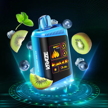 Kraze Mega X Classic 48K Blueberry Kiwi Ice 20mg Disposable (Provincial)