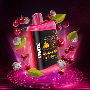 Kraze Mega X Classic 48K Cherry Blast G Ice 20mg Disposable (Provincial)
