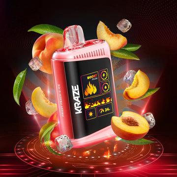 Kraze Mega X Classic 48K Frizzy Peach G Ice 20mg Disposable (Provincial)