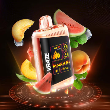 Kraze Mega X Classic 48K Peach Watermelon Ice 20mg Disposable (Provincial)