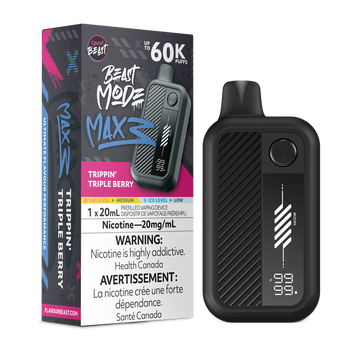 Flavour Beast Mode Max3 Trippin’ Triple Berry 60k 20mg/ml disposable (Provincial)
