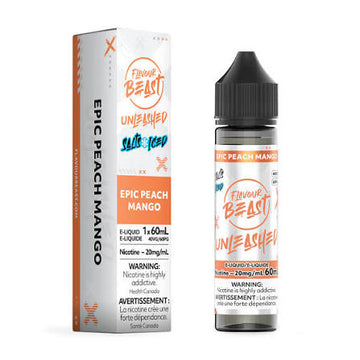 Flavour beast Unleashed E liquid Epic Peach Mango Iced 20mg/60ml (Provincial)