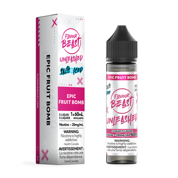 Flavour beast Unleashed E liquid Epic Fruit Bomb Iced 20mg/60ml (Provincial)