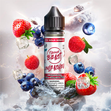 Flavour beast Unleashed E liquid Epic Sour Berries Iced 20mg/60ml (Provincial)