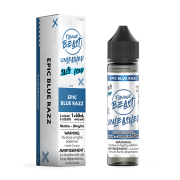 Flavour beast Unleashed E liquid Epic Blue Razz Iced 20mg/60ml (Provincial)