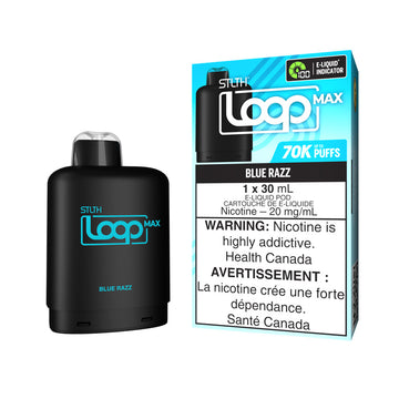 Stlth loop pod Max 70k Blue Razz 20mg/ml (Provincial)