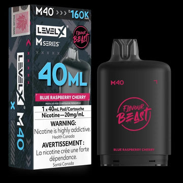 Flavour Beast M Series 160K Blue Raspberry Cherry Level X pod 20mg (Provincial)