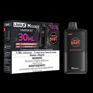 Flavour Beast M Series Starter Kit  Packin Peach Berry 120k  Level X pod 20mg (Provincial)