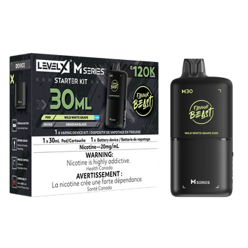 Flavour Beast M Series Starter Kit Wild white Grape Iced 120k  Level X pod 20mg (Provincial)