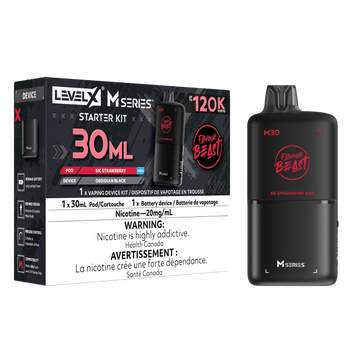 Flavour Beast M Series Starter Kit Sic Strawberry Iced 120k  Level X pod 20mg (Provincial)