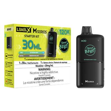 Flavour Beast M Series Starter Kit Extreme Mint Iced 120k  Level X pod 20mg (Provincial)
