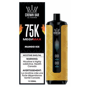 Crown Bar Al Fakher MegaMax 75k Mango Ice 6mg/ml ( Provincial)