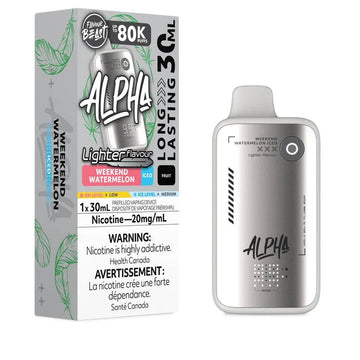 Flavour Beast Alpha Lighter 80k Weekend Watermelon Iced 20mg/30mL disposable (Provincial)