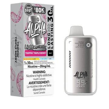 Flavour Beast Alpha Lighter 80k Trippin’ Triple Berry 20mg/30mL disposable (Provincial)