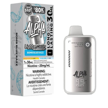 Flavour Beast Alpha Lighter 80k Bomb Blue Razz 20mg/30mL disposable (Provincial)